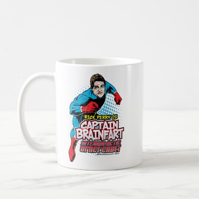 Capitaine Brainfart Mug de Rick Perry (Gauche)