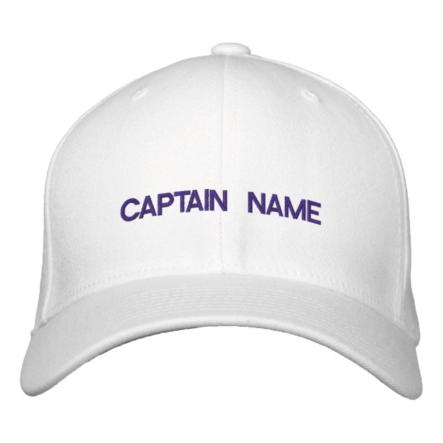 Capitaine Brodé Casquette (Devant)