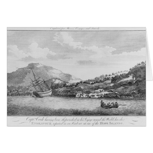 Capitaine Cook ayant été ruinée (Devant horizontal)