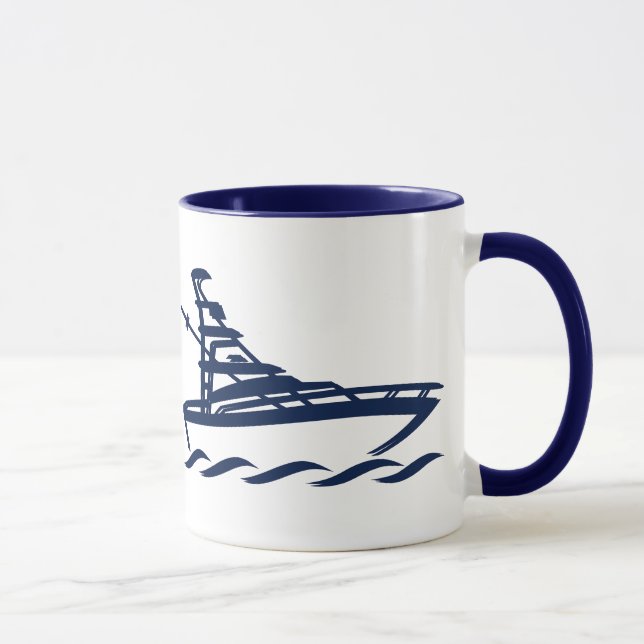 Capitaine du Bateau (personnalisable) Mug (Droite)