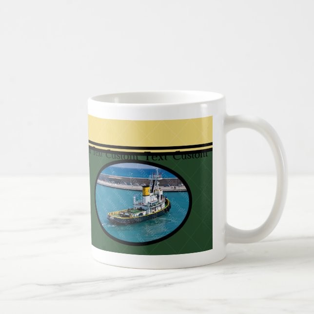 Capitaine fait sur commande Mug de bateau de (Droite)