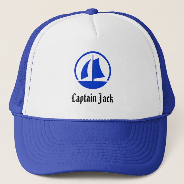 "Capitaine Jack" Customisé Casquette du capitaine  (Devant)