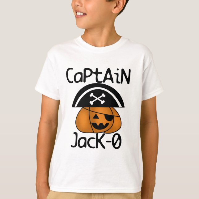 Capitaine Jack=O T-shirts et cadeaux Halloween (Devant)