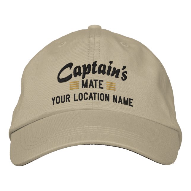 Capitaine MATE Personnalisez-le ! Casquette brodé (Devant)