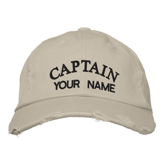 CAPITAINE PERSONNALISÉE - Casquette brodé (Devant)
