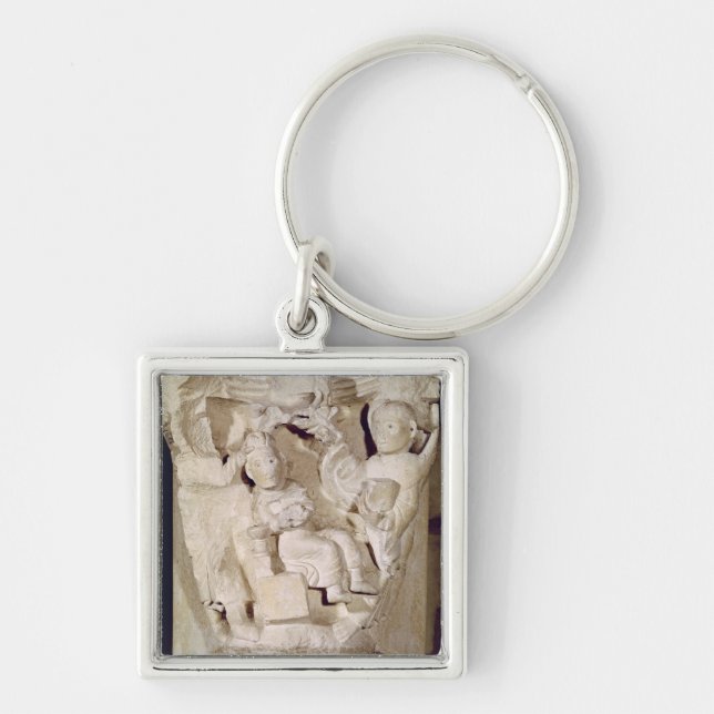 Capital a relief depicting keychain (Front)