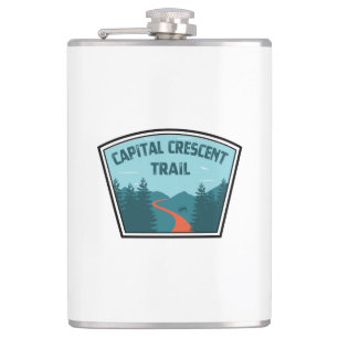 Capital Crescent Trail Hip Flask