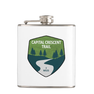 Capital Crescent Trail Hip Flask