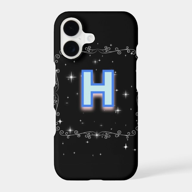 Capital 'H' Monogram Phone Cover" (Back)
