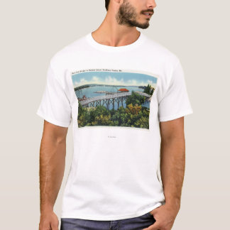 Capital Island New Foot Bridge View T-Shirt