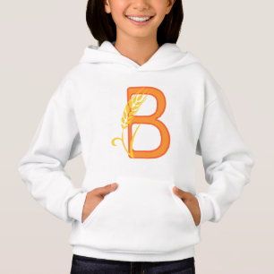 Capital letter B floral monogram