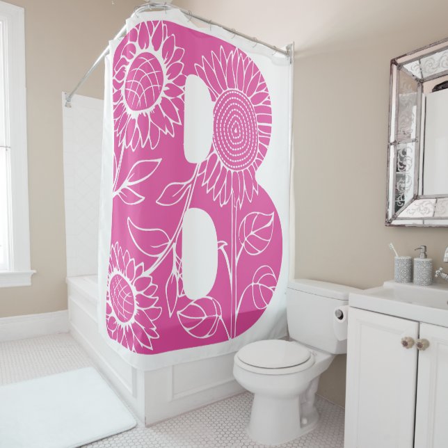 Capital letter B floral monogram (In Situ)