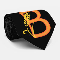 Capital letter B floral monogram