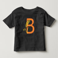 Capital letter B floral monogram