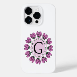 Capital letter G floral monogram Case-Mate iPhone 14 Pro Case
