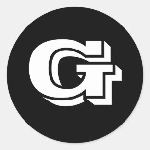 Capital Letter G Small Round Stickers by Janz