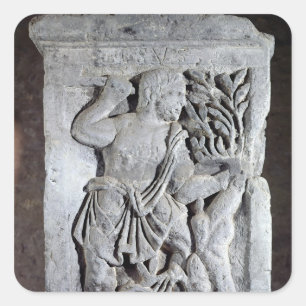 Capital of The Nautes Pillar Square Sticker