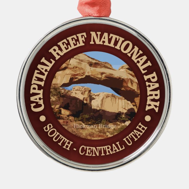 Capital Reef Metal Ornament (Front)