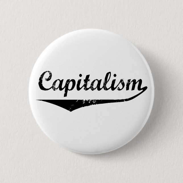 Capitalism 2 Inch Round Button (Front)