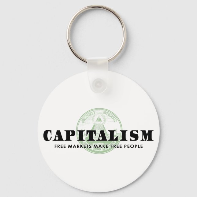 Capitalism Keychain (Front)
