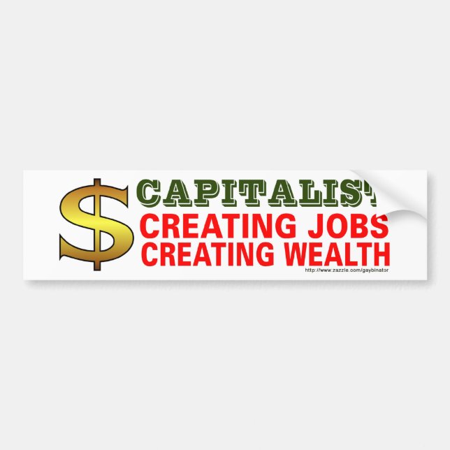 Capitalist Bumper Sticker (Front)