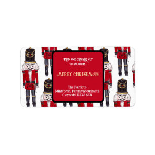 Capitan Nutcracker Soldier Return Address Label