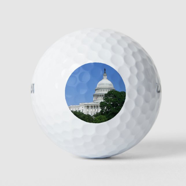 Capitol Building in Washington DC Golf Balls (Front)