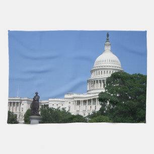 Capitol Building in Washington DC Kitchen Towel