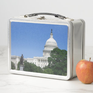 Capitol Building in Washington DC Metal Lunch Box