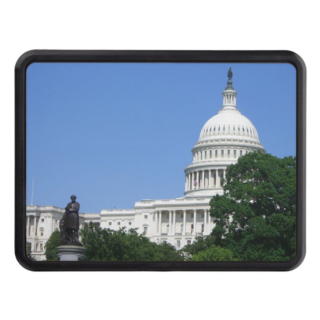 Capitol Building in Washington DC Trailer Hitch Cover (Front)