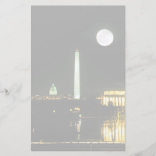 Capitol Building, Lincoln Memorial, Washington Stationery