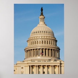 Capitol Building shot at dusk Poster