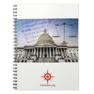 Capitol building/truthcures.org notebook