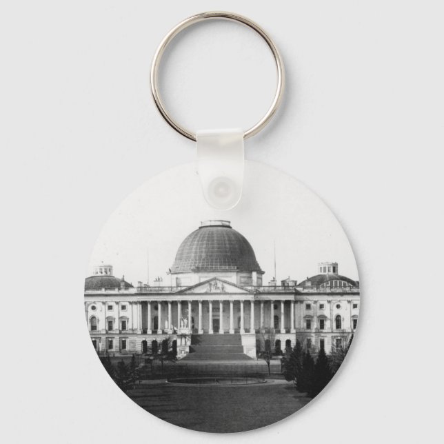 Capitol Building Washington D.C. 1845 Keychain (Front)