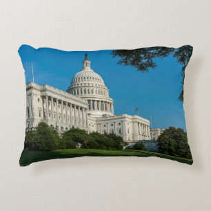 Capitol Building West View Decorative Pillow