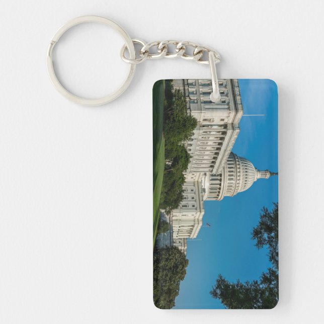Capitol Building West View Keychain (Front)