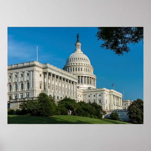 Capitol Building West View Poster (Front)