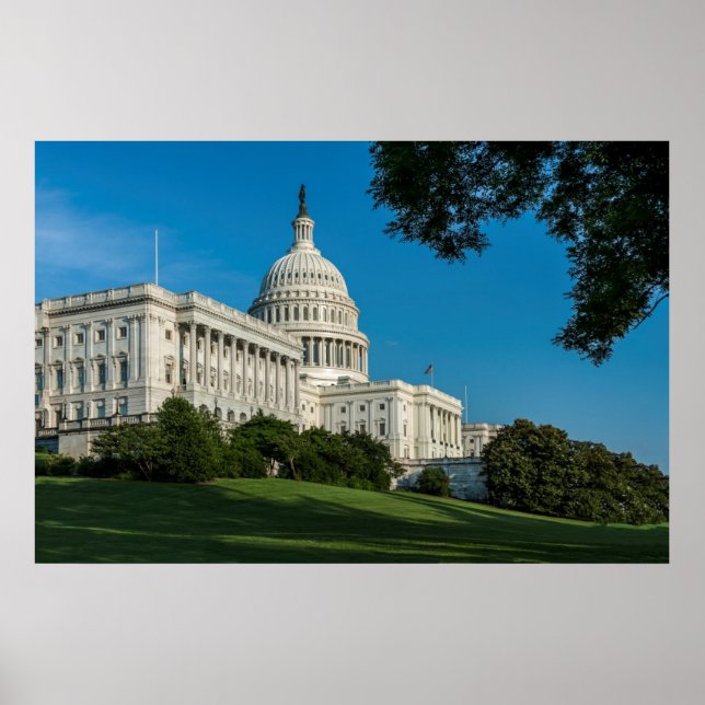 Capitol Building West View Poster (Front)