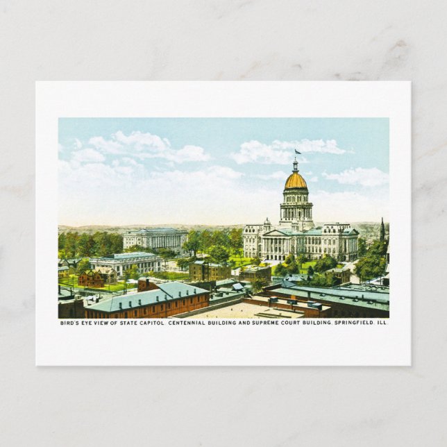 Capitol Centennial Building, Springfield, Illinois Postcard (Front)