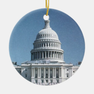 Capitol Dome Crop from jpg Ceramic Ornament