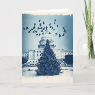 Capitol Hill Christmas Tree Holiday Card - Vintage