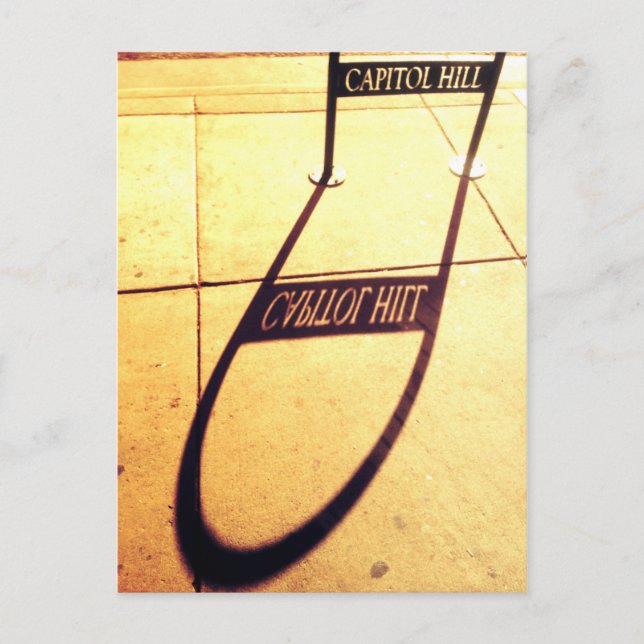 capitol hill shadow sign postcard (Front)