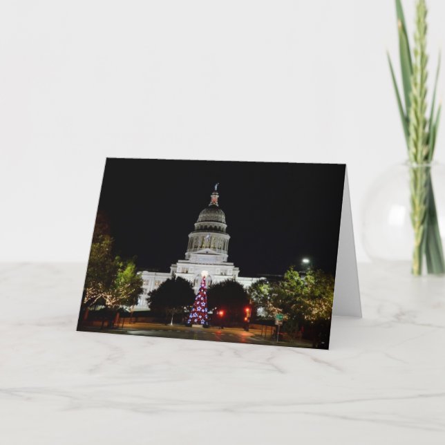Capitol of Texas Holiday Greeting Card (Front)