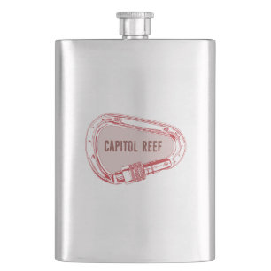 Capitol Reef Climbing Carabiner Hip Flask