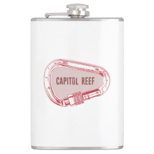 Capitol Reef Climbing Carabiner Hip Flask