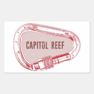 Capitol Reef Climbing Carabiner Sticker