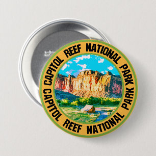 Capitol Reef National Park 3 Inch Round Button