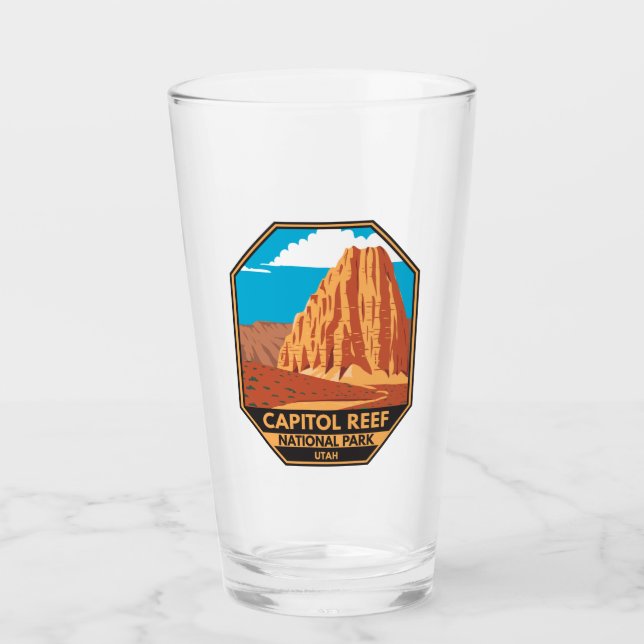 Capitol Reef National Park Cathedral Valley Loop Glass (Front)