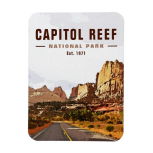 Capitol Reef National Park Cathedral Valley Loop Magnet