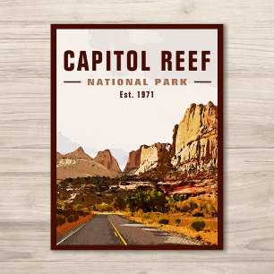 Capitol Reef National Park Cathedral Valley Loop Postcard